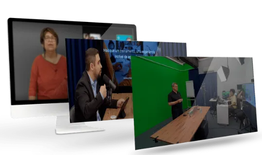 Estúdio de TV da CR BASSO para treinamentos online ao vivo